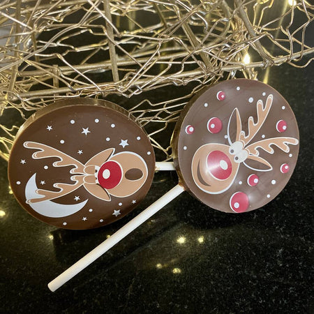 Festive Rudolph Lollipops